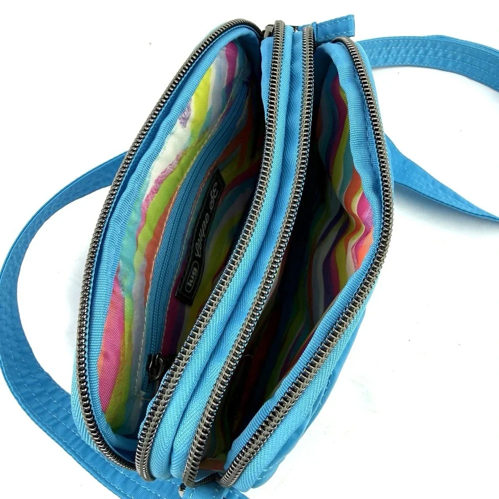 Lug Coupe SE Bag Teal Aqua‎ Quilted Nylon Convertible Belt Bag Purse Brand New